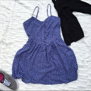 Cute summer dress with little white hearts