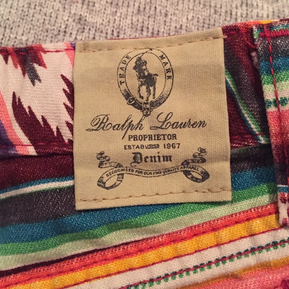 Ralph Lauren Southwestern Denim Short - Picture 3 of 4