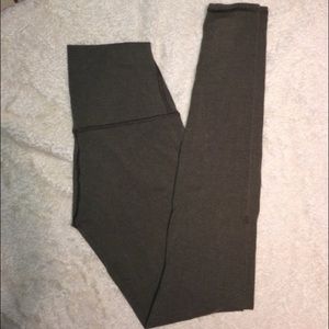 Lululemon High Rise Wunder Under Leggings in Gray