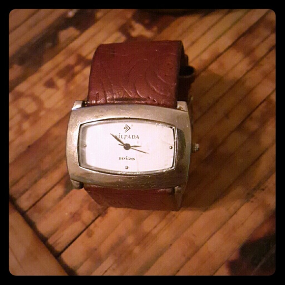 RETIRED SILPADA Bohemian sterling& leather watch