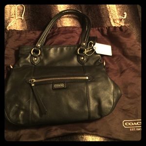Coach Black Leather Daisy, gently used.
