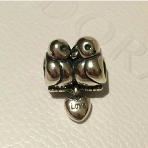 Lovebirds Authentic  Pandora Charm