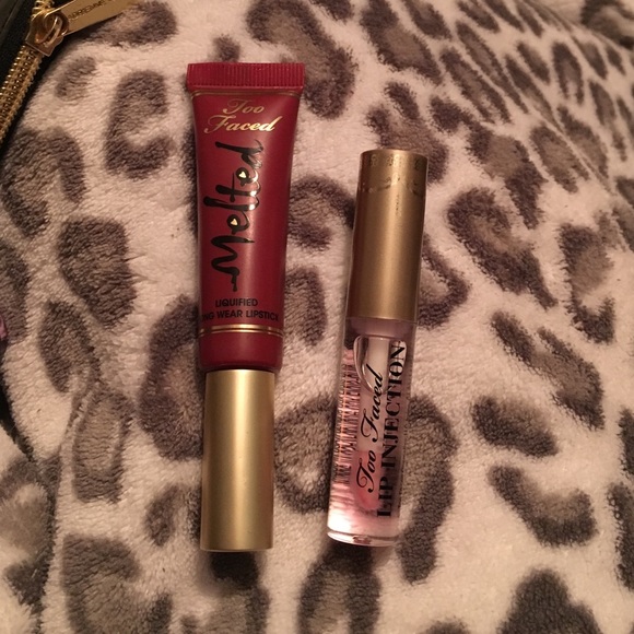 Too faced Melted Velvet and Mini Lip Injection