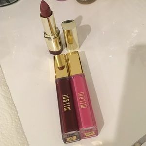 milani lipgloss and lipstick
