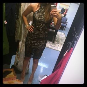 Akira Black and Tan dress