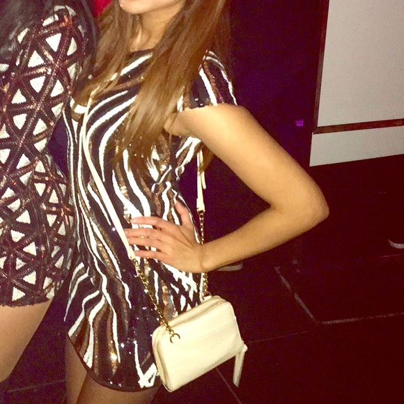 Akira nye mini sequin multicolor dress