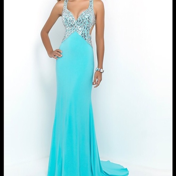 Aqua/blue prom dress size 2!