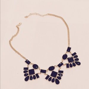 Gold & black necklace