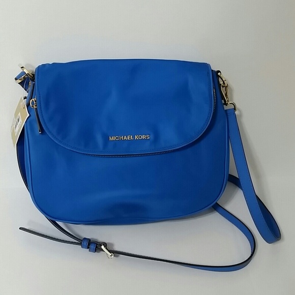 Michael kors bedford handbag blue Clearance