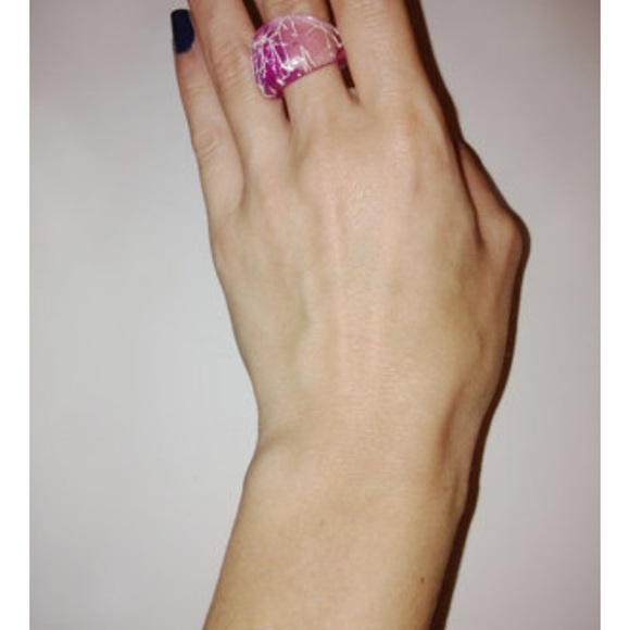 Clear Pink Ring Abstract