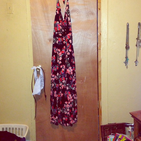 Floral flared leg jumper