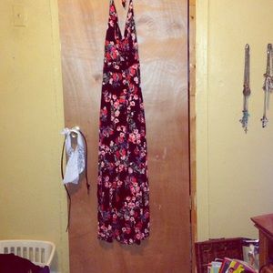 Floral flared leg jumper