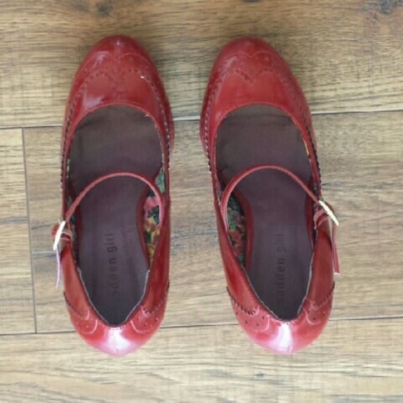 Madden Girl Shoes - Madden Girl Red Wingtip Mary Jane Platform Heels Madden Girl Shoes - Madden Girl Red Wingtip Mary Jane Platform Heels