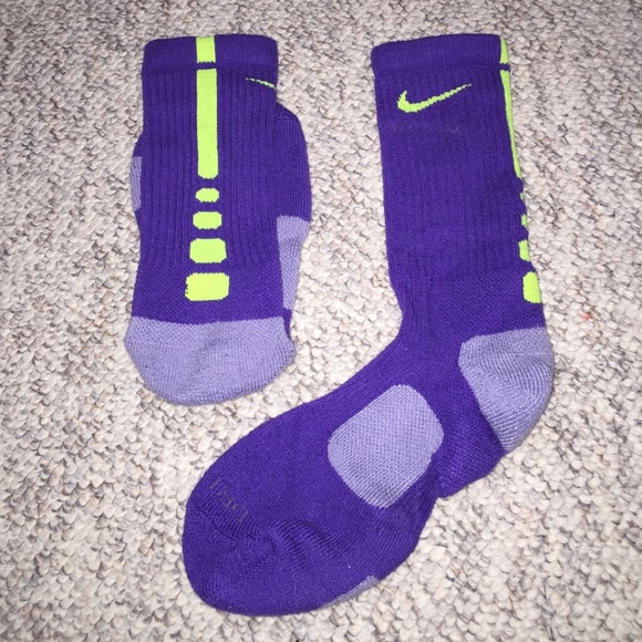 purple elite socks