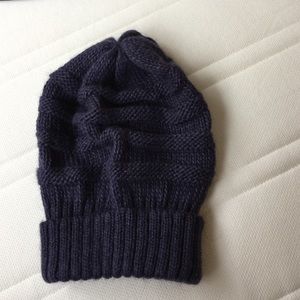 Purple woolen beanie