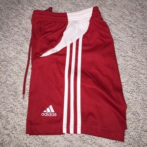 BASICALLY NEW! Red adidas soccer shorts Size XS