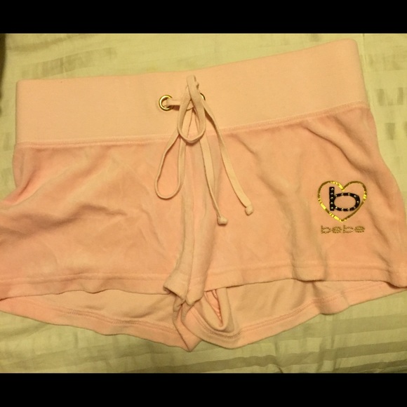Bebe size small velour short NWOT