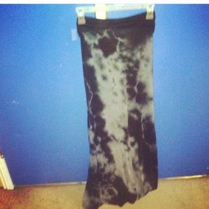 Tie dye maxi skirt