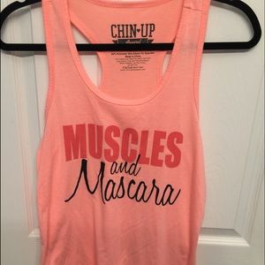 Juniors workout tank. Medium coral soft feel