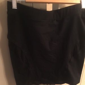 Black bebe mini skirt