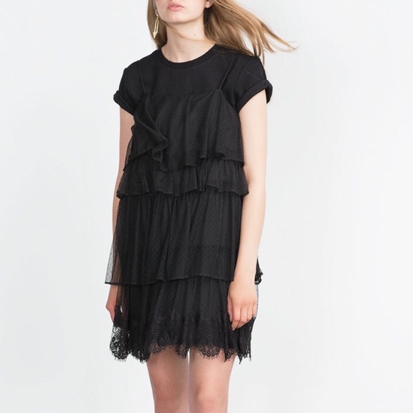 Zara black lace dress - Picture 3 of 3