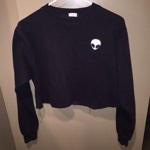 Brandy cropped sweater.