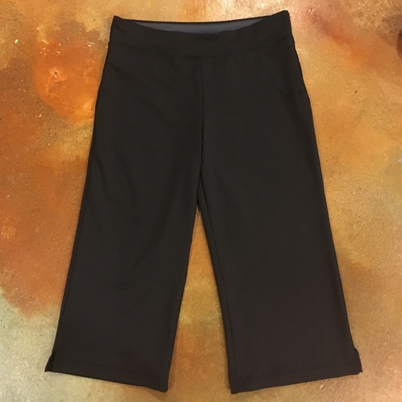 Black crop workout pants