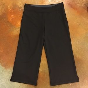 Black crop workout pants