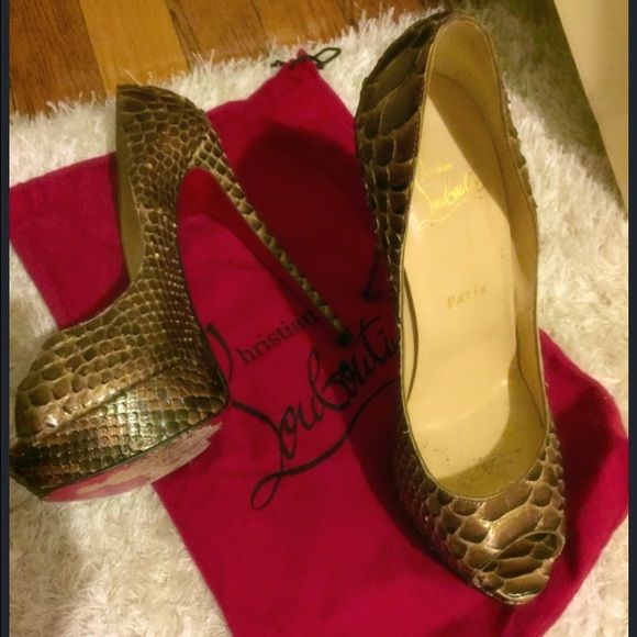 Christian Louboutin Neutral Python - image 2