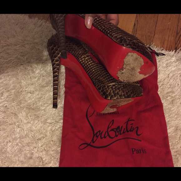 Christian Louboutin Neutral Python - image 4