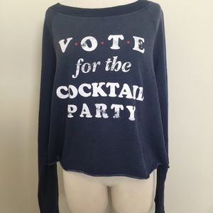 NWT Auth Wildfox vote for cocktail party jumper S