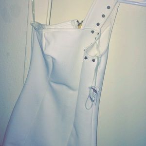 White thick textured Charlotte Russe dress.