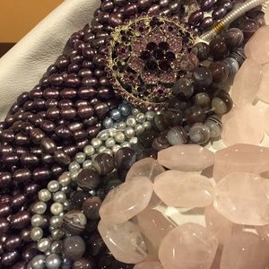 pearls & crystals & semi precious