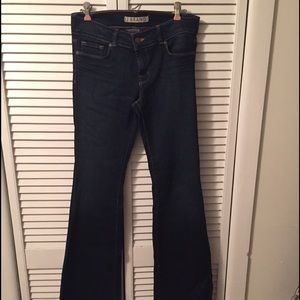 Dark rinse high waist j brand flared jeans