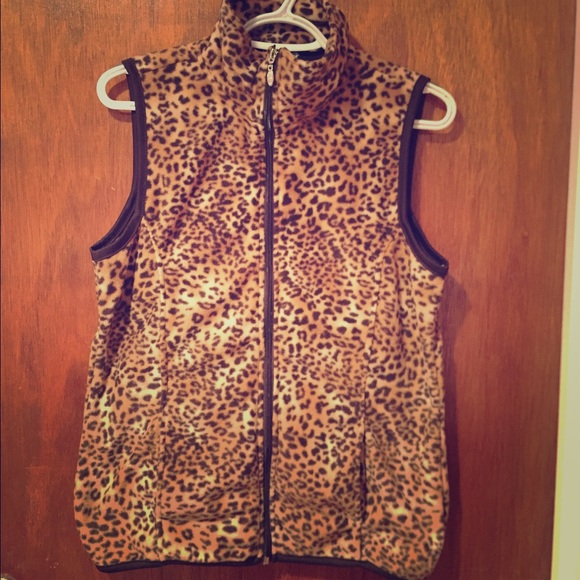 Cheetah print vest
