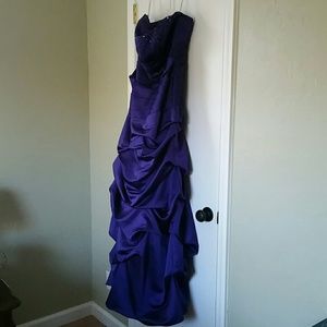 Purple formal dress. Great for prom.