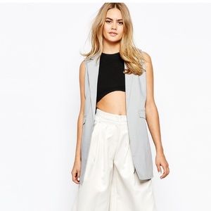 PRICE IS FIRM. Lola May long sleeveless blazer
