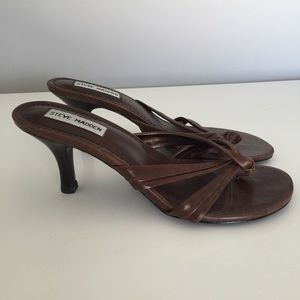 Brown Steve Madden Strappy Sandals