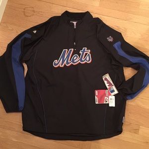 NWT 'NY METS' Official pullover windbreaker