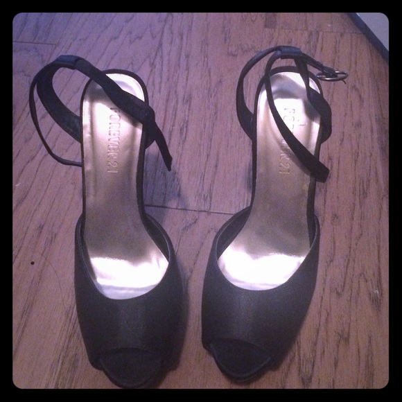 Satin sandals