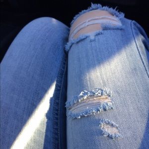 Hollister Skinny Bootcut Ripped Jeans