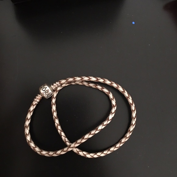 Pandora double wrap leather bracelet