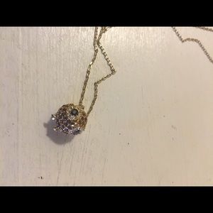 Authentic Fossil Brand Owl Pendant in Gold