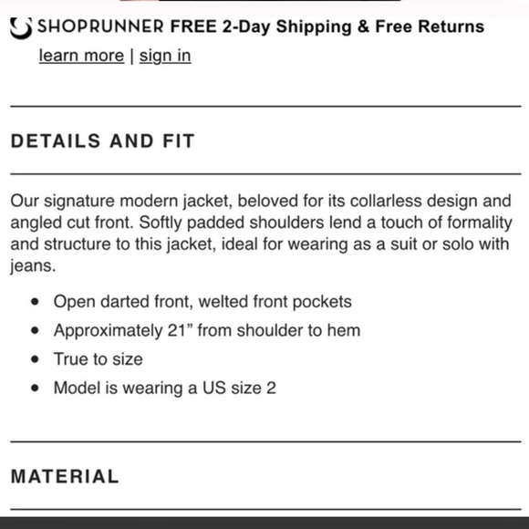 Sold‼️‼️Theory Lanai blazer jacket 0 xs - Picture 3 of 3