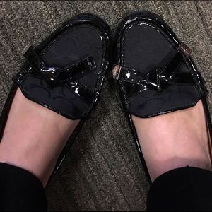 Black Coach flats