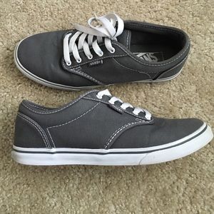 Charcoal gray Vans sneakers