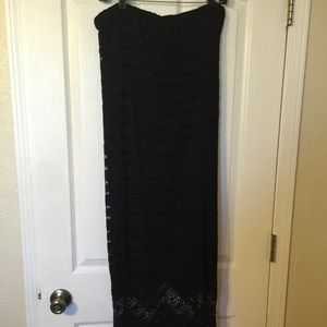 Beautiful, long crocheted skirt