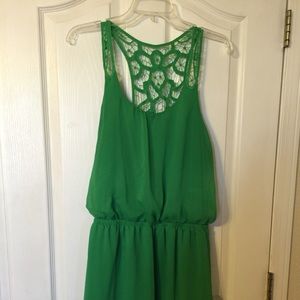 Green summertime dress