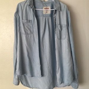 Soft denim overlay