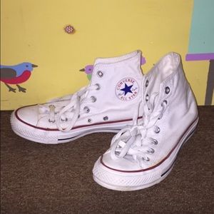 White high top Chuck Taylor Converse